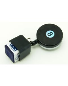 Chalk Holder 8 Ball with Retractable Cable