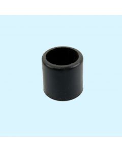 P040  Butt Cap Polycarb Black L 1.25" ,  O.D. 1.25" , I.D. 1" 