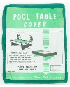 TC26 Vinyl Pool Table Cover 9ft Green,  Elastic Corners