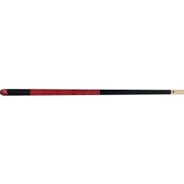 SP09 Black Stain 2 Piece Cue w/Linen, Red Butt Cap & Maple Shaft