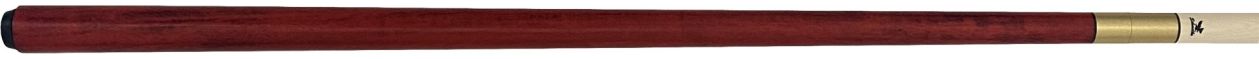  S005 Red Stain 2 Piece Cue w/Maple Shaft